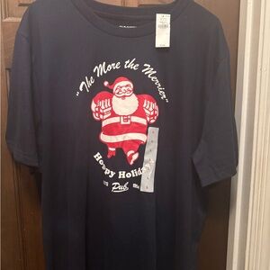 Women’s Large Old Navy Holiday Santa Short Sleeve T-Shirt (NEW)